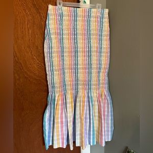 J. Crew rainbow skirt